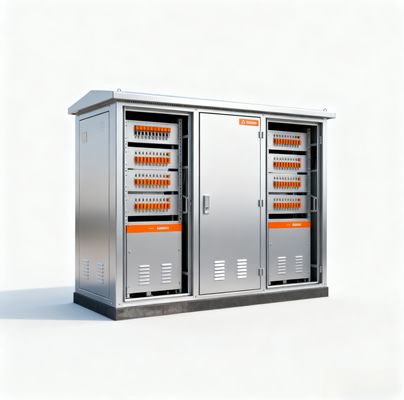All-Weather Outdoor Power Cabinet IP55 with Integrated Heat Exchanger and 60kA Surge Protection